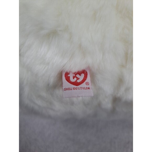 TY Beanie Buddy 29" White Bear Libearty Liberty 2000 American Flag Plush Toy - Picture 6 of 10